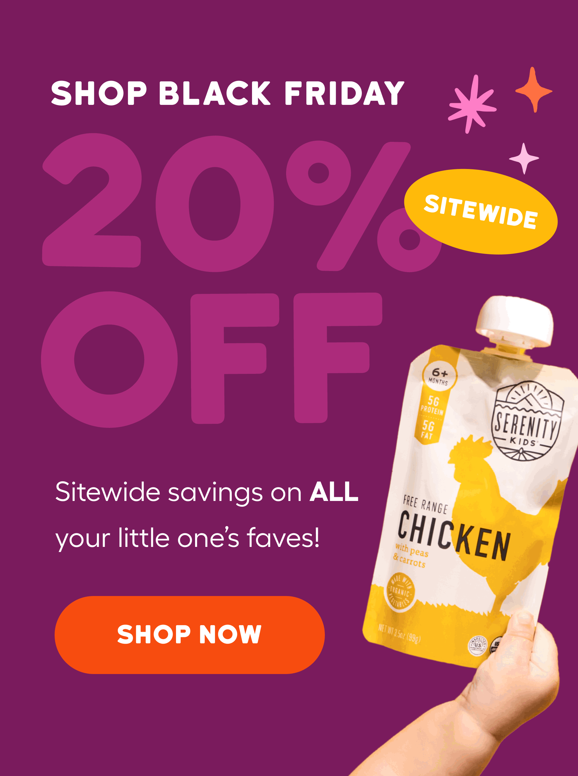 Shop 20% off sitewide for Black Friday!