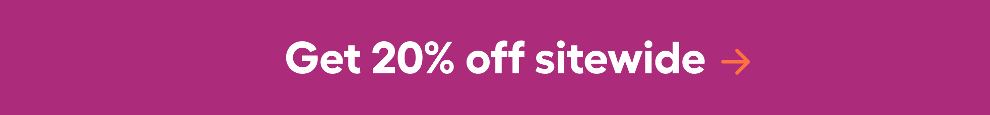 Shop 20% off sitewide for Black Friday!