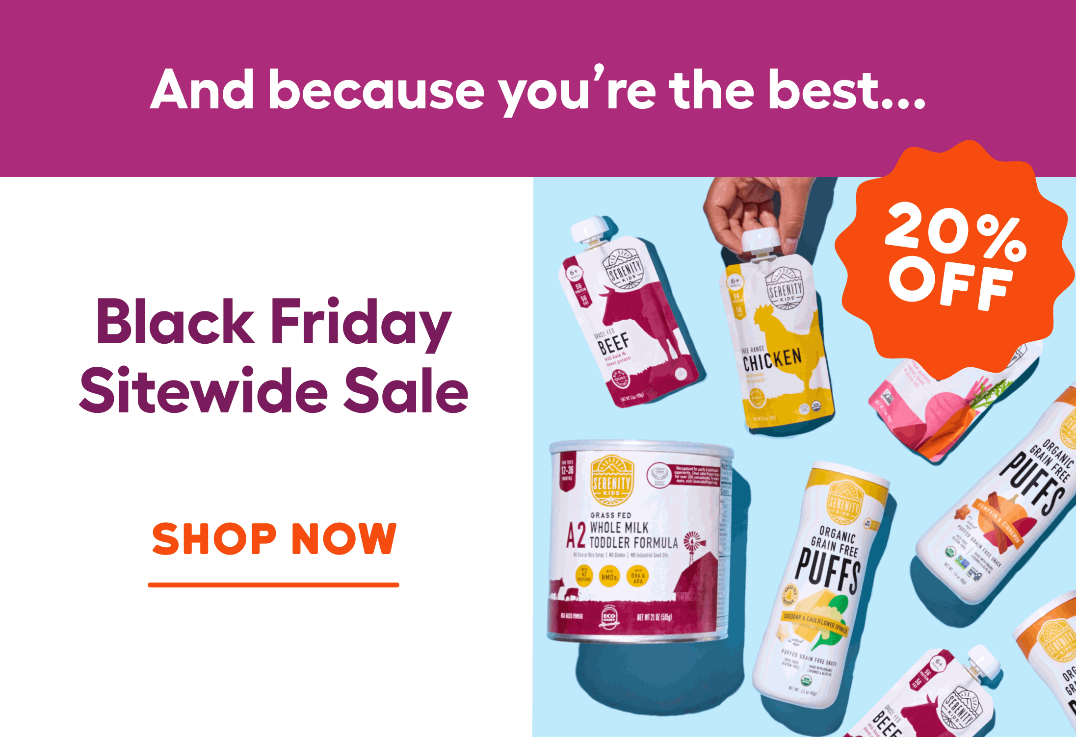 Shop 20% OFF Sitewide