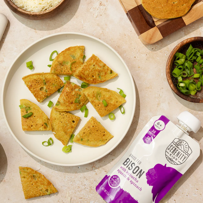 Savory Bison Pancakes