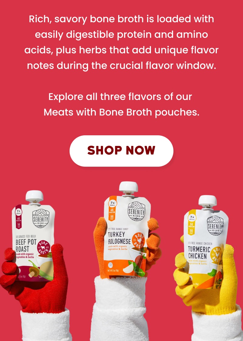 Meats with Bone Broth Pouches - shop all three flavors now!