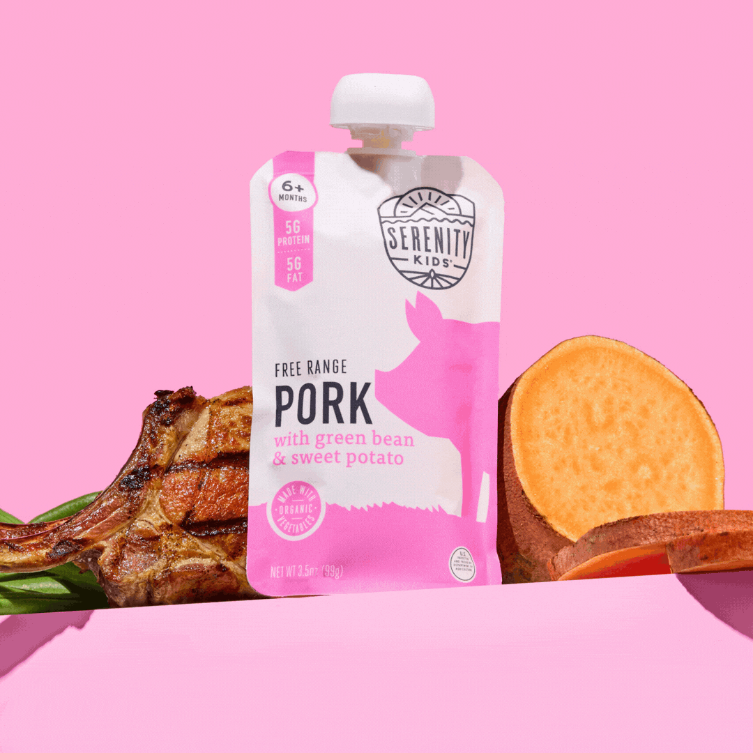 NEW! Free-Range Pork pouches from Serenity Kids