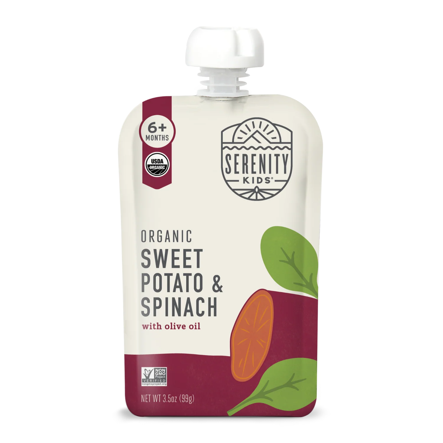 Image of Sweet Potato & Spinach USDA Organic Veggies with Olive Oil