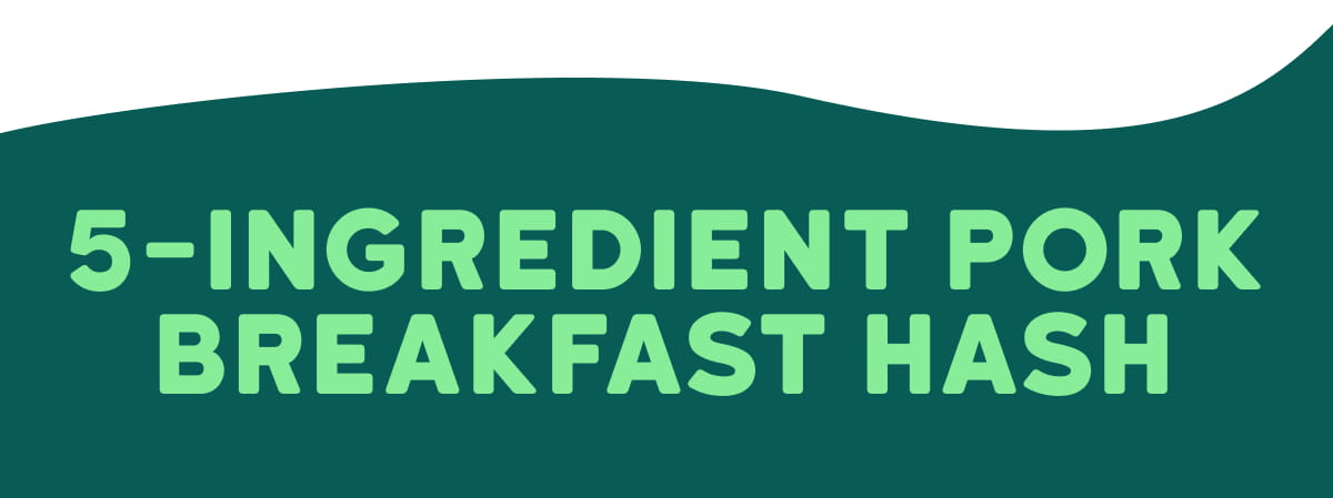5-Ingredient Pork Breakfast Hash