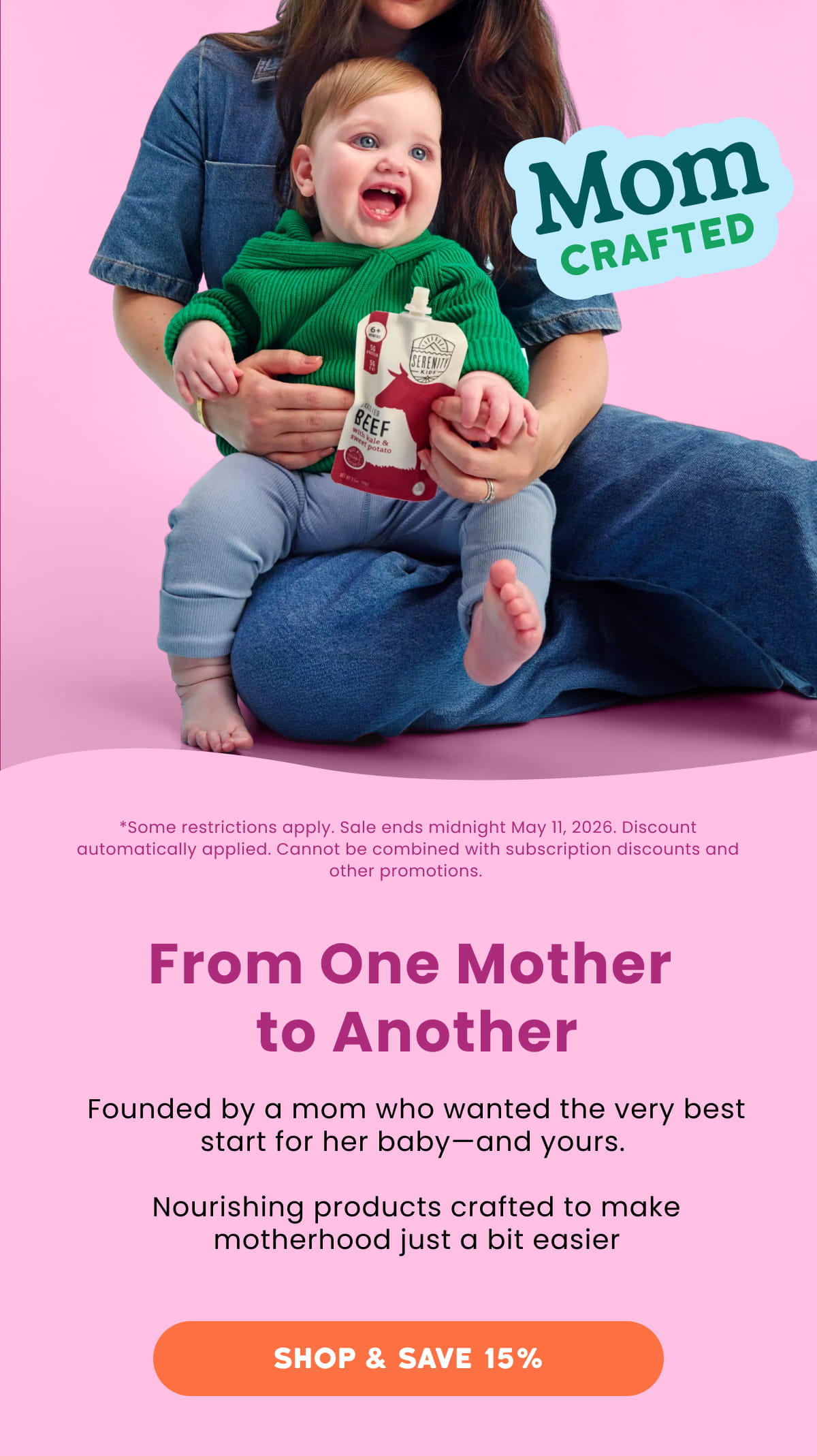 From One Mother to Another [Click here to Shop & Save 15%]