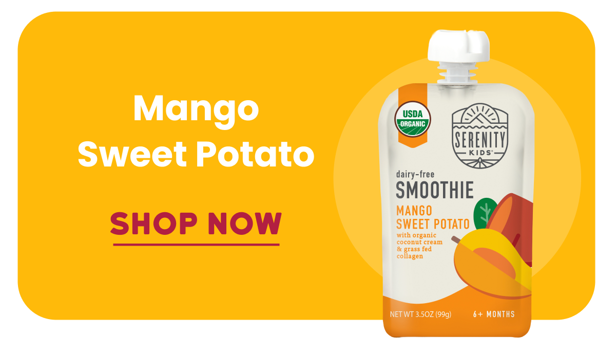 Organic Mango Sweet Potato Dairy Free Smoothie with Grass Fed Collagen