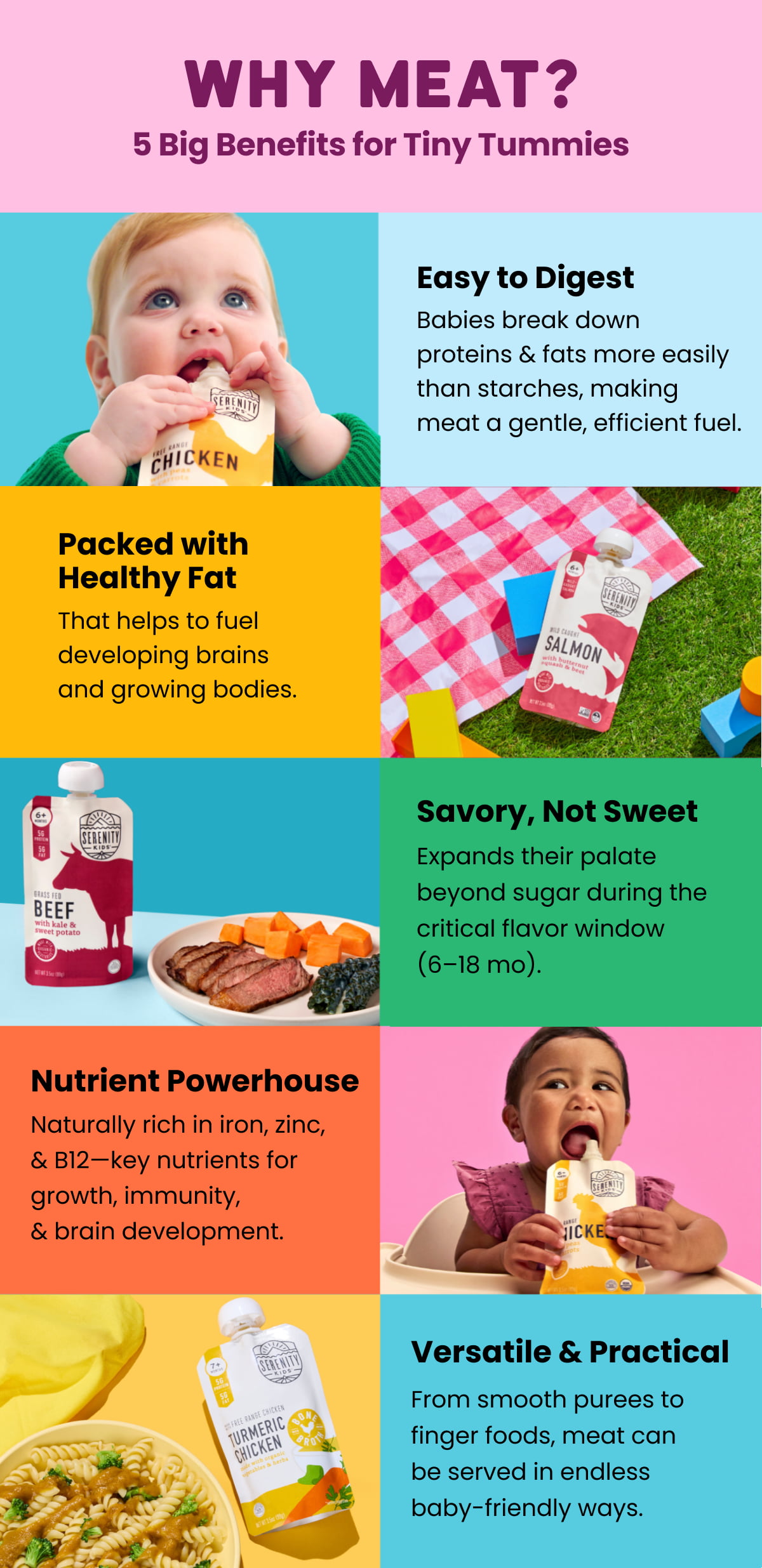 Why Meat?  5 Big Benefits for Tiny Tummies