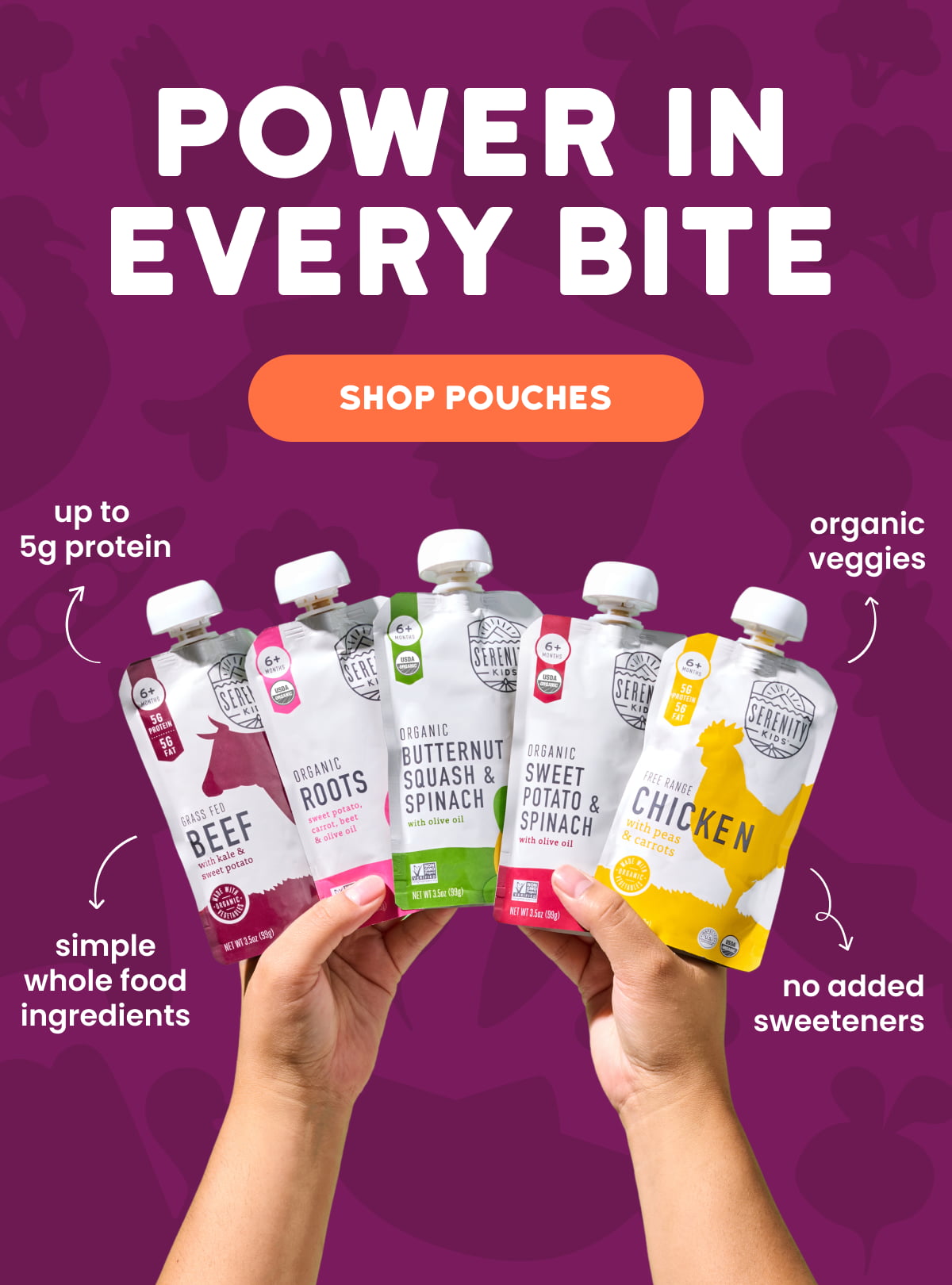 Power In Every Bite [Click here to Shop All Pouches]