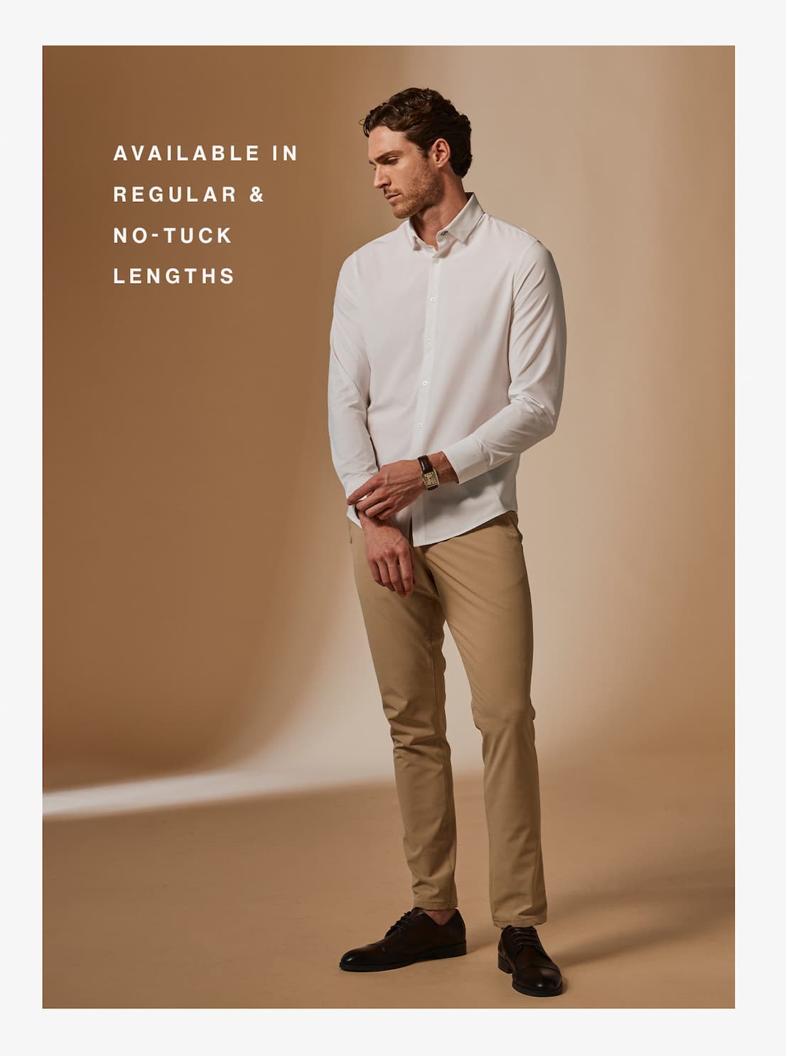 Available in Regular and No-Tuck lengths