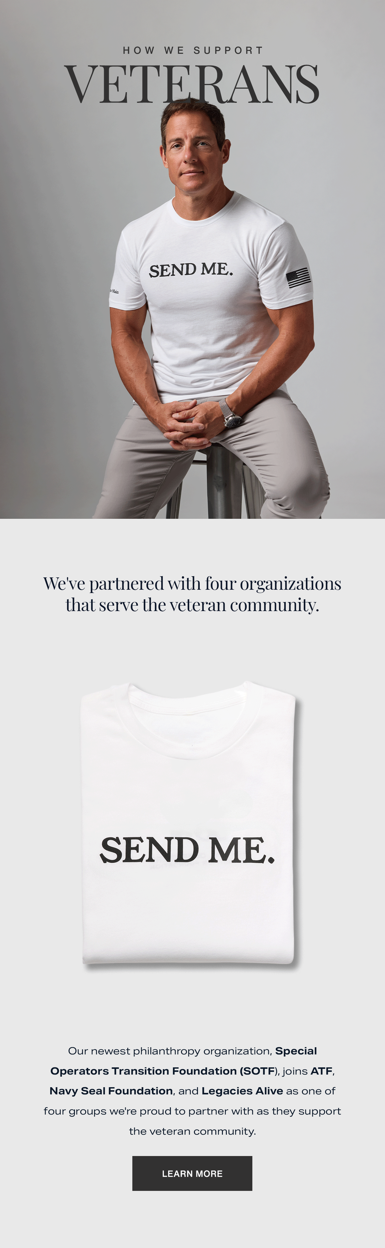 Learn how we support veterans