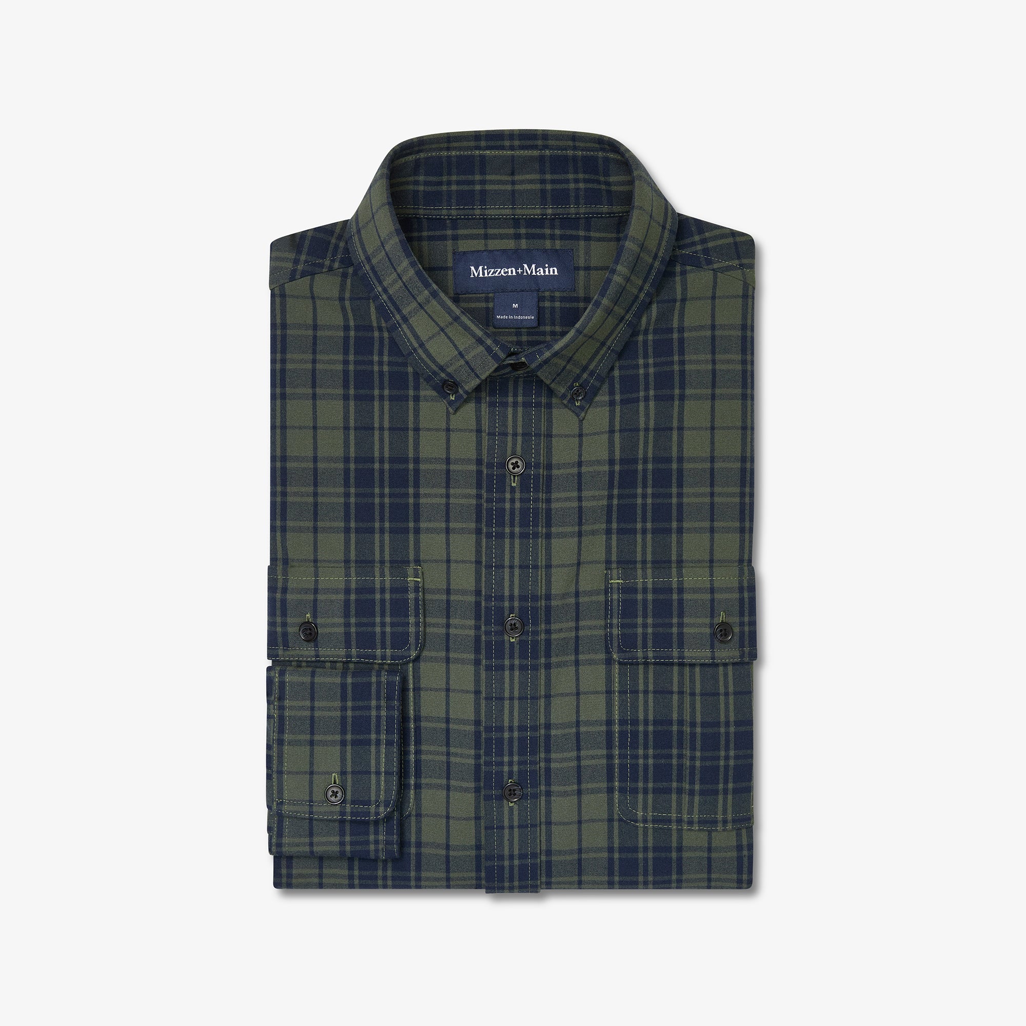 Image of Olive Lucas Plaid Upstate Flannel
