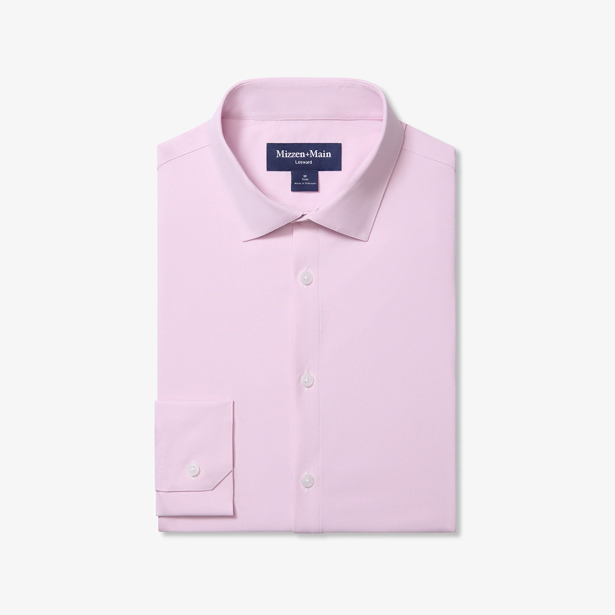 Image of Pink Salt Straton Check Leeward Long Sleeve Dress Shirt