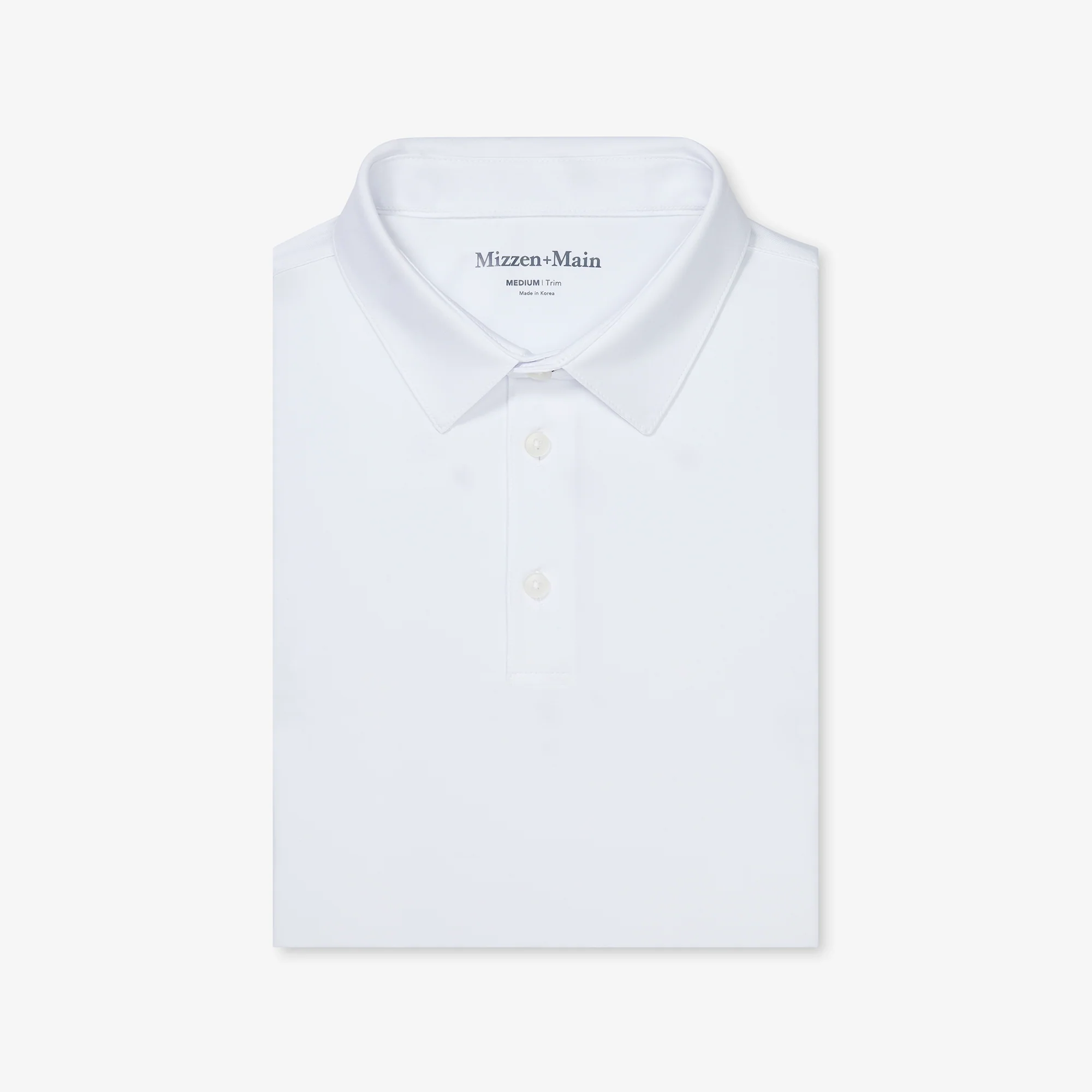 Image of White Solid Versa Short Sleeve Polo