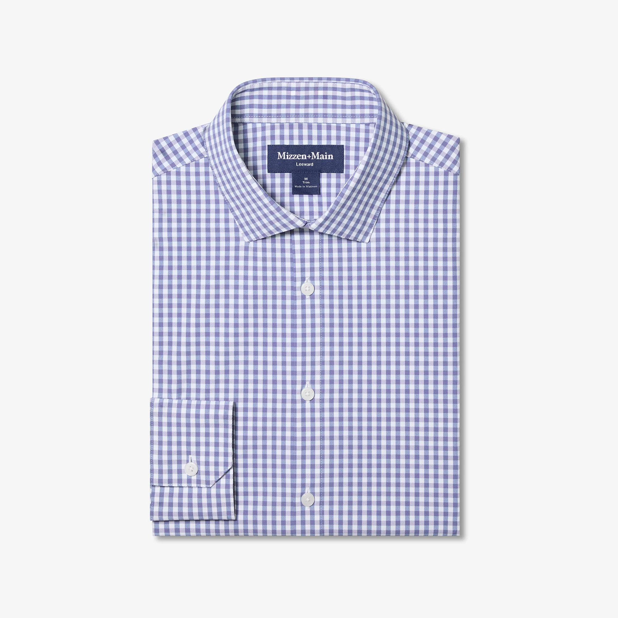 Image of Purple Dusk Alex Plaid Leeward Long Sleeve Dress Shirt