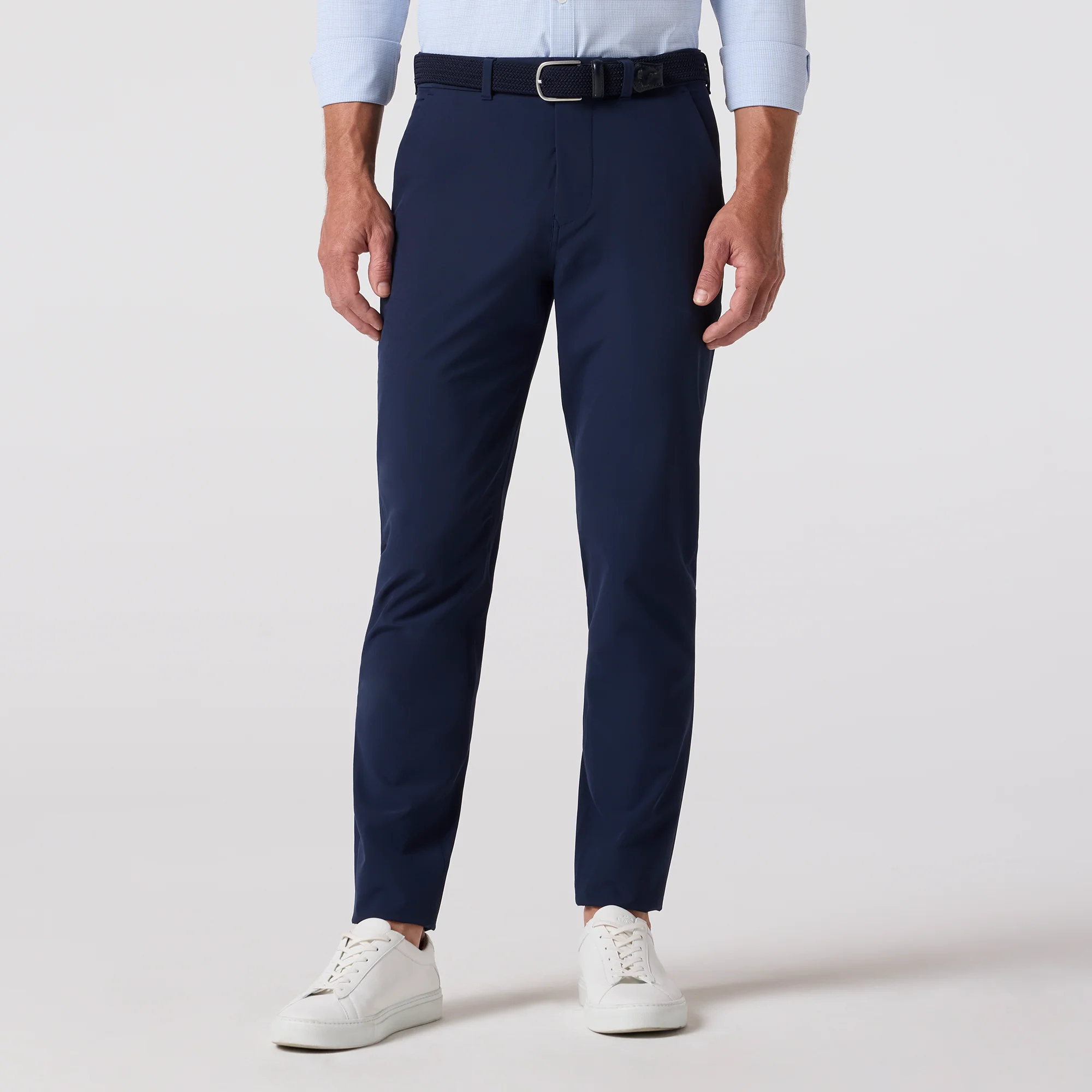 Image of Navy Solid Helmsman Chino Pant