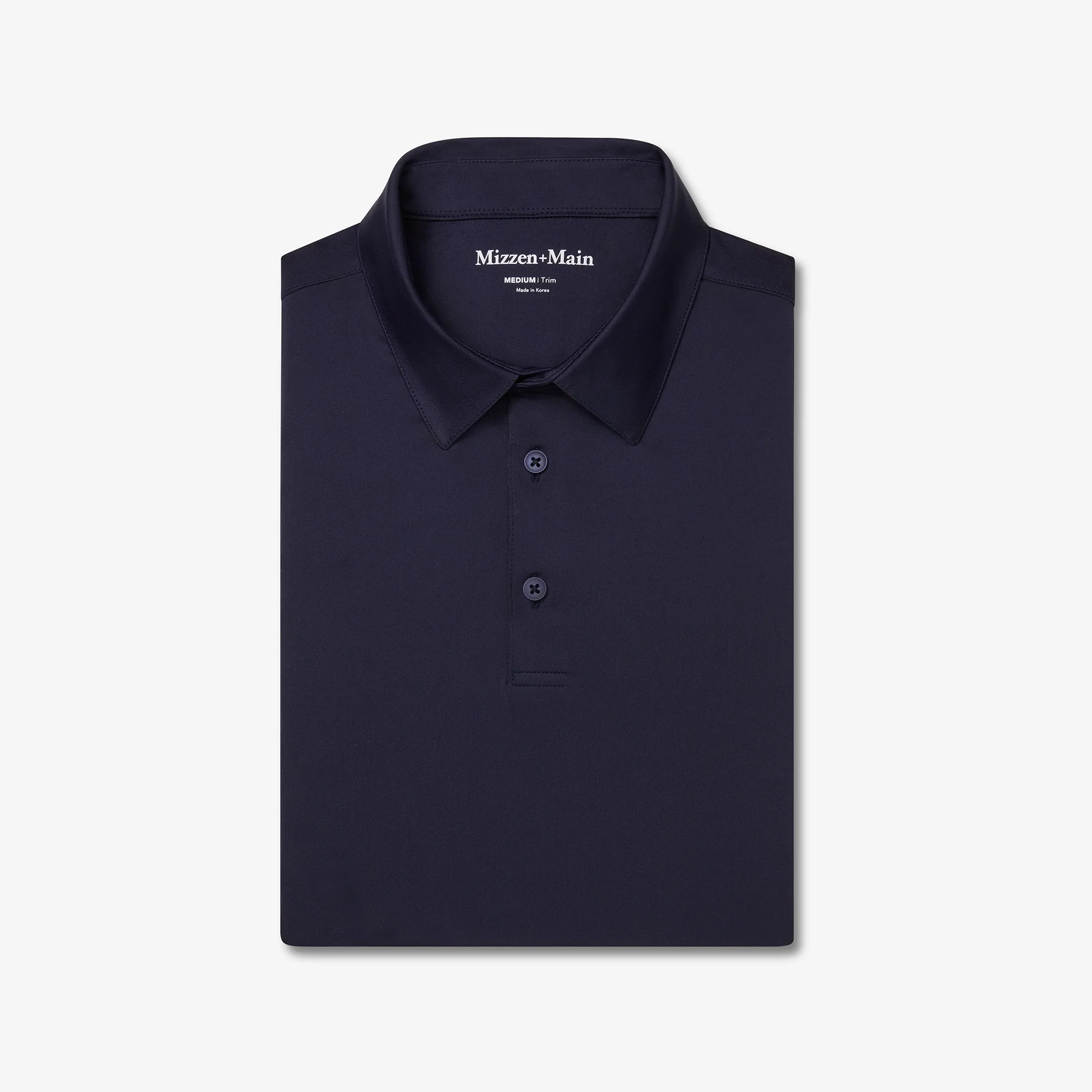 Image of Navy Solid Versa Short Sleeve Polo