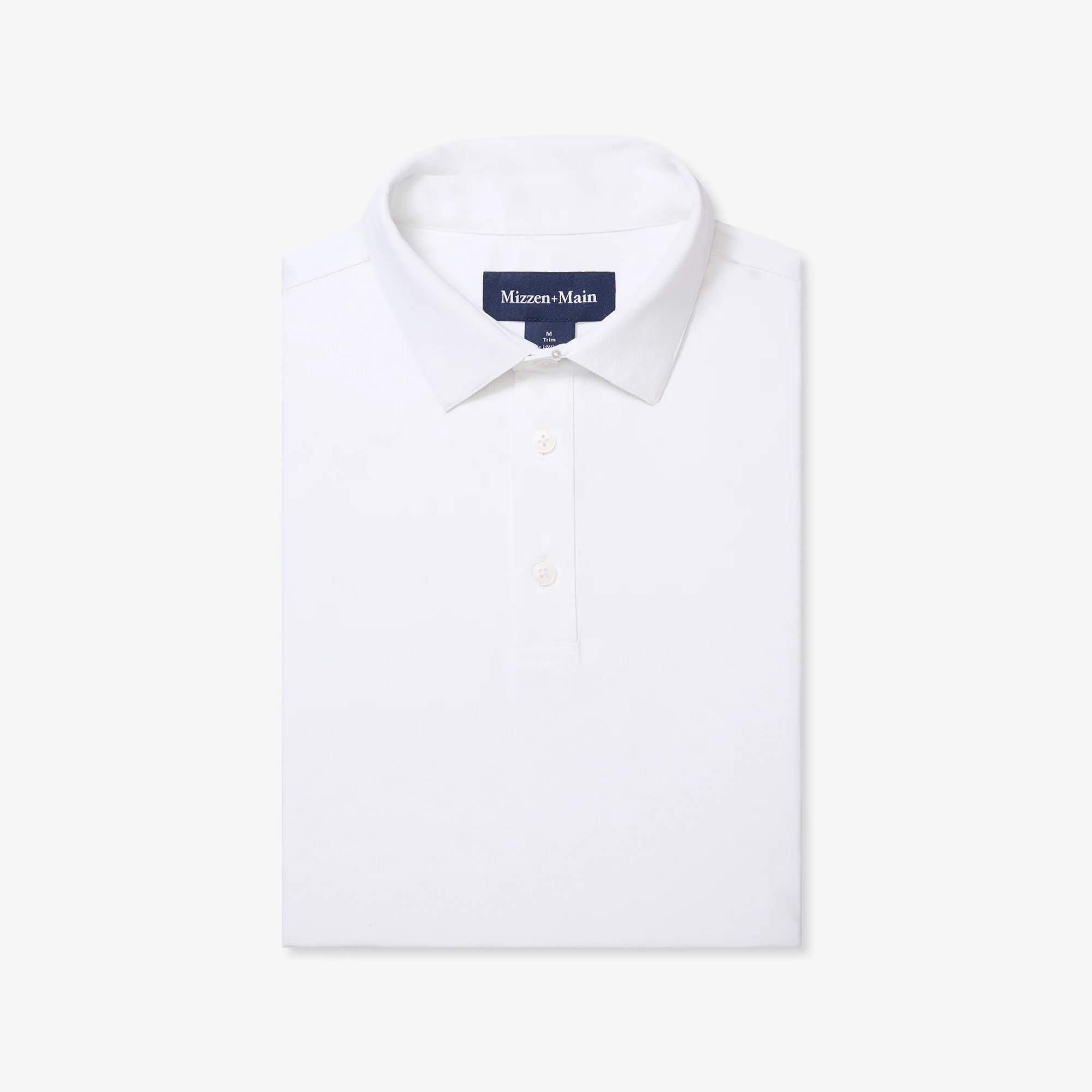 Image of White Harper Short Sleeve Polo