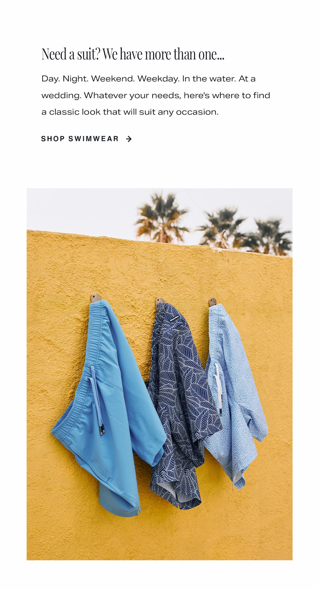 Need a suit? We have more than one... [SHOP SWIMWEAR]