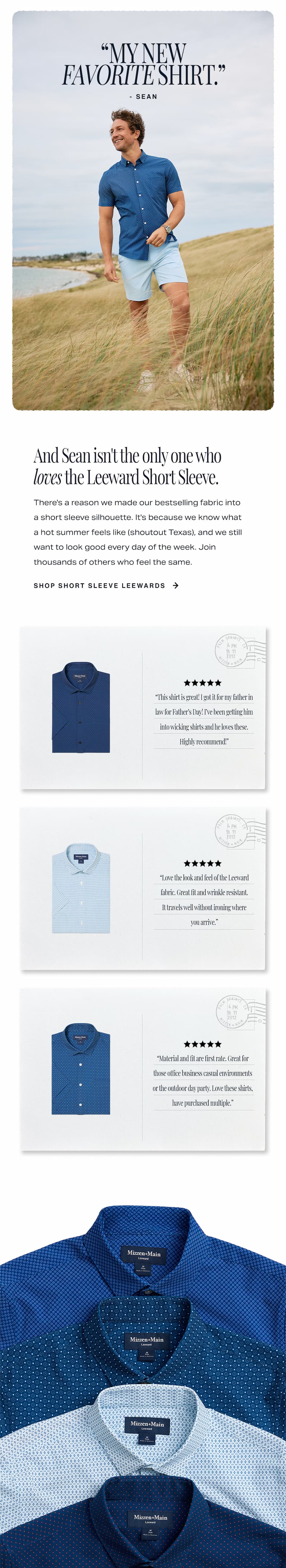 SHOP SHORT SLEEVE LEEWARDS