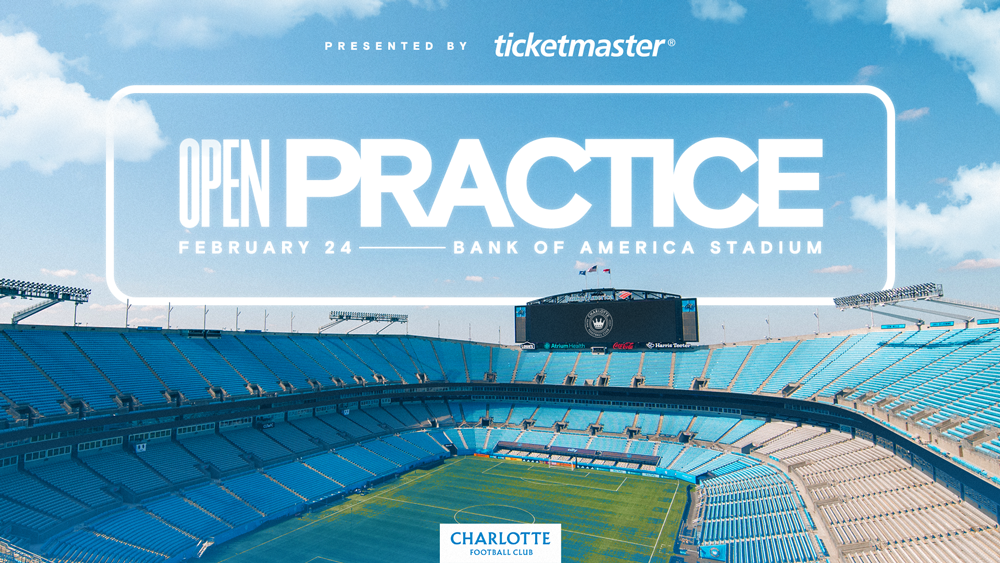 Open Practice, presented by Ticketmaster | Feb. 24 at Bank of America Stadium