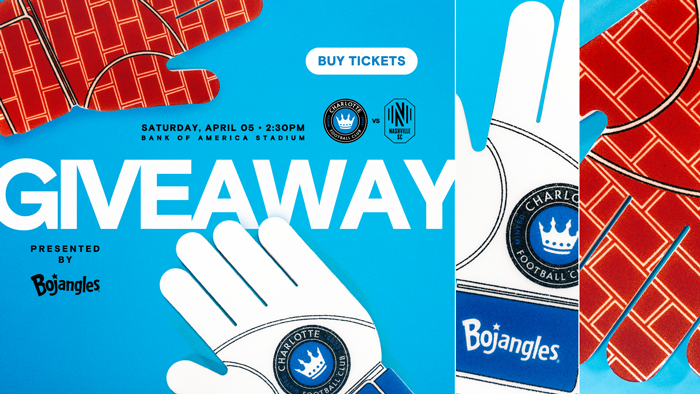 CLT vs NSH | Foam Goalie Glove Giveaway, presented by Bojangles