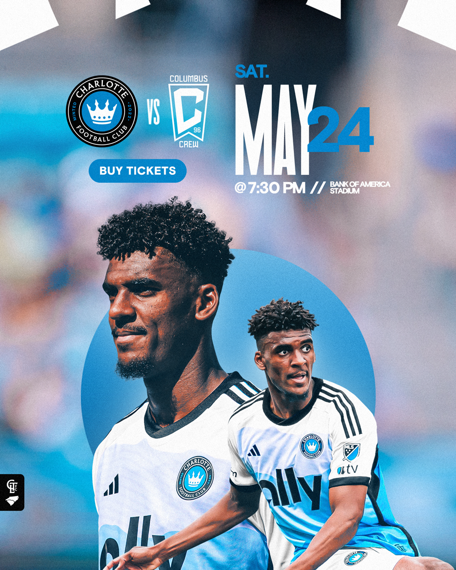CLT vs. CLB | Saturday, May 24 at 7:30 p.m. | BUY TICKETS