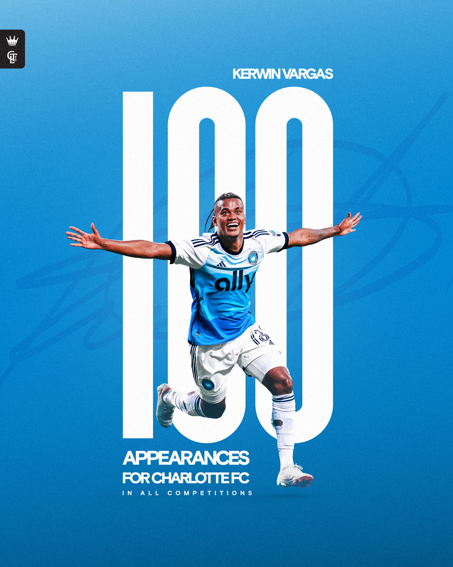 Kerwin Vargas | 100 Appearances For Charlotte FC