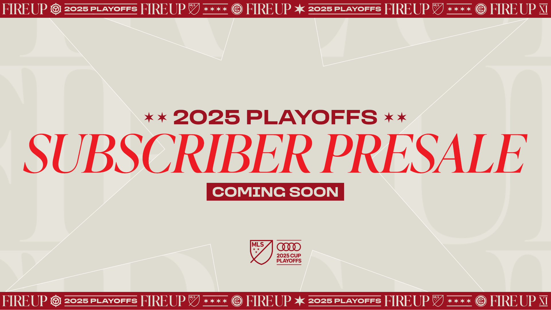 Subscriber Presale Coming Soon