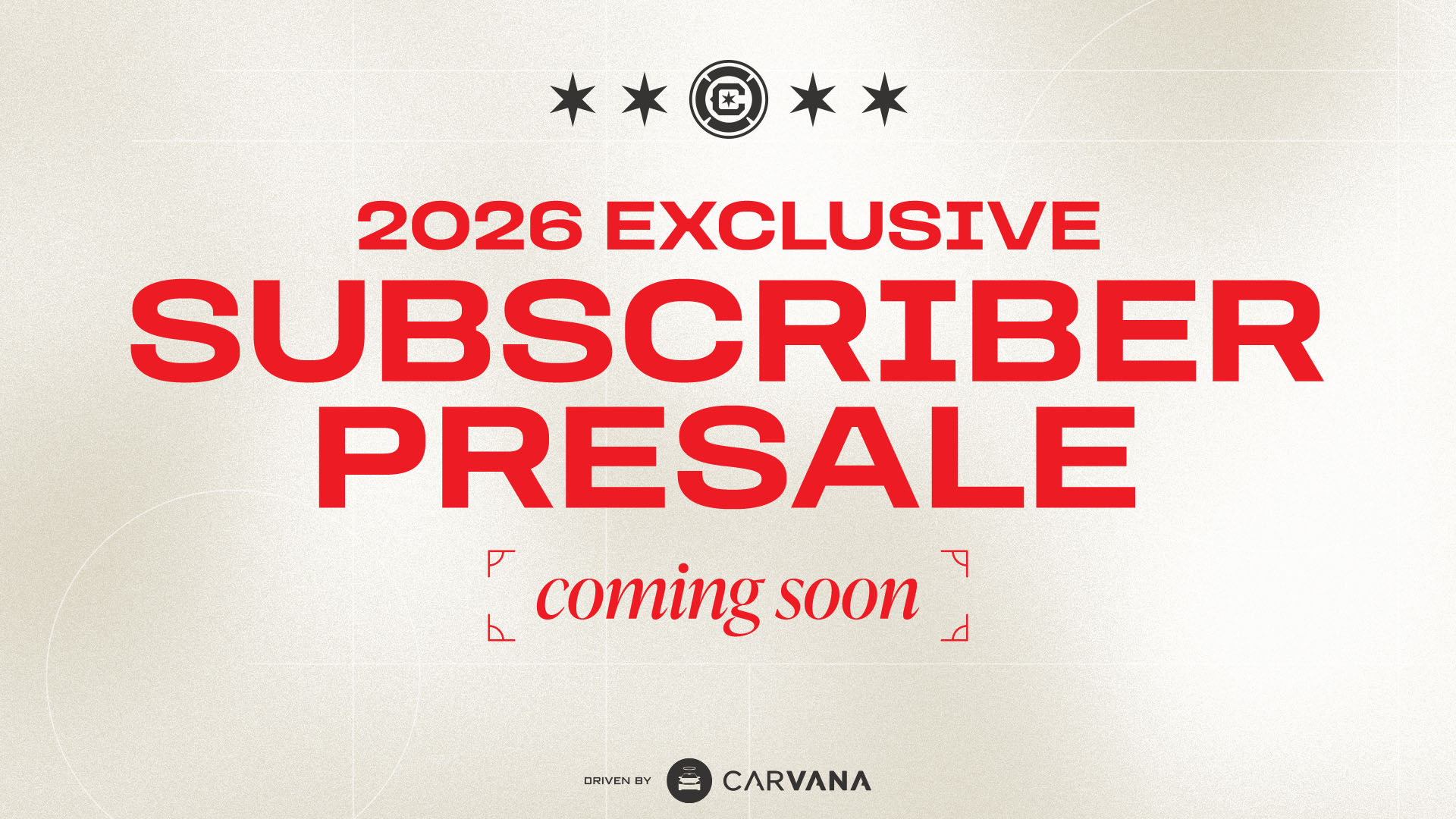 Subscriber Presale Coming Soon