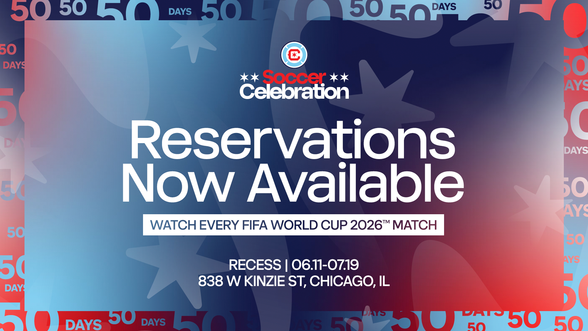 Soccer Celebration - Reservations Now Available 