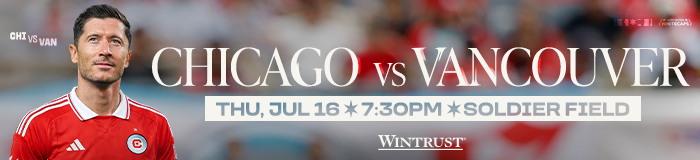 CHI vs VAN - Thursday, July 16 at 7:30PM - Featuring Two Friends Post-Match Concert