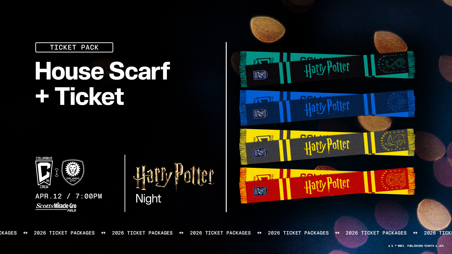 Scarf + Harry Potter Night Tickets Sunday, April 12 | 3:00 p.m.