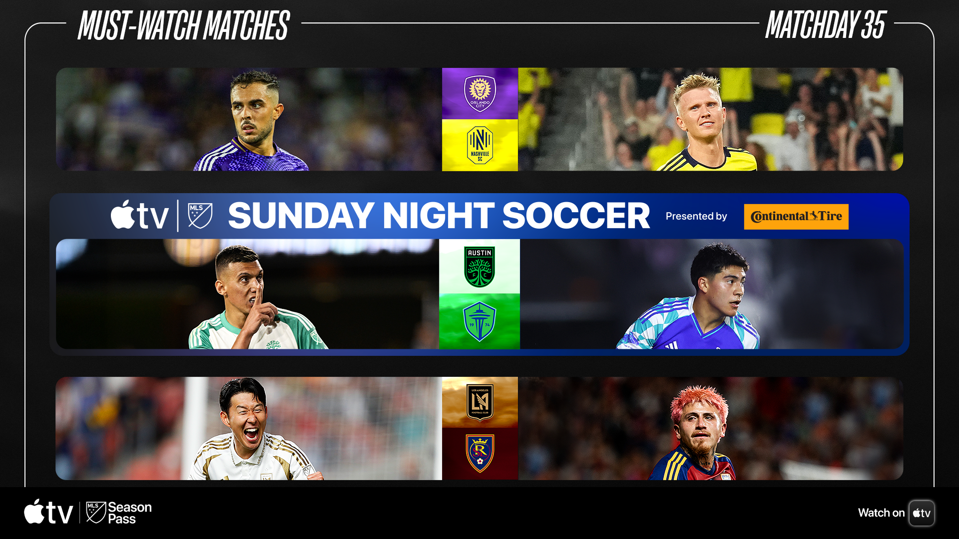 MUST-WATCH MATCHES - SATURDAY MATCHES - MATCHDAY 35