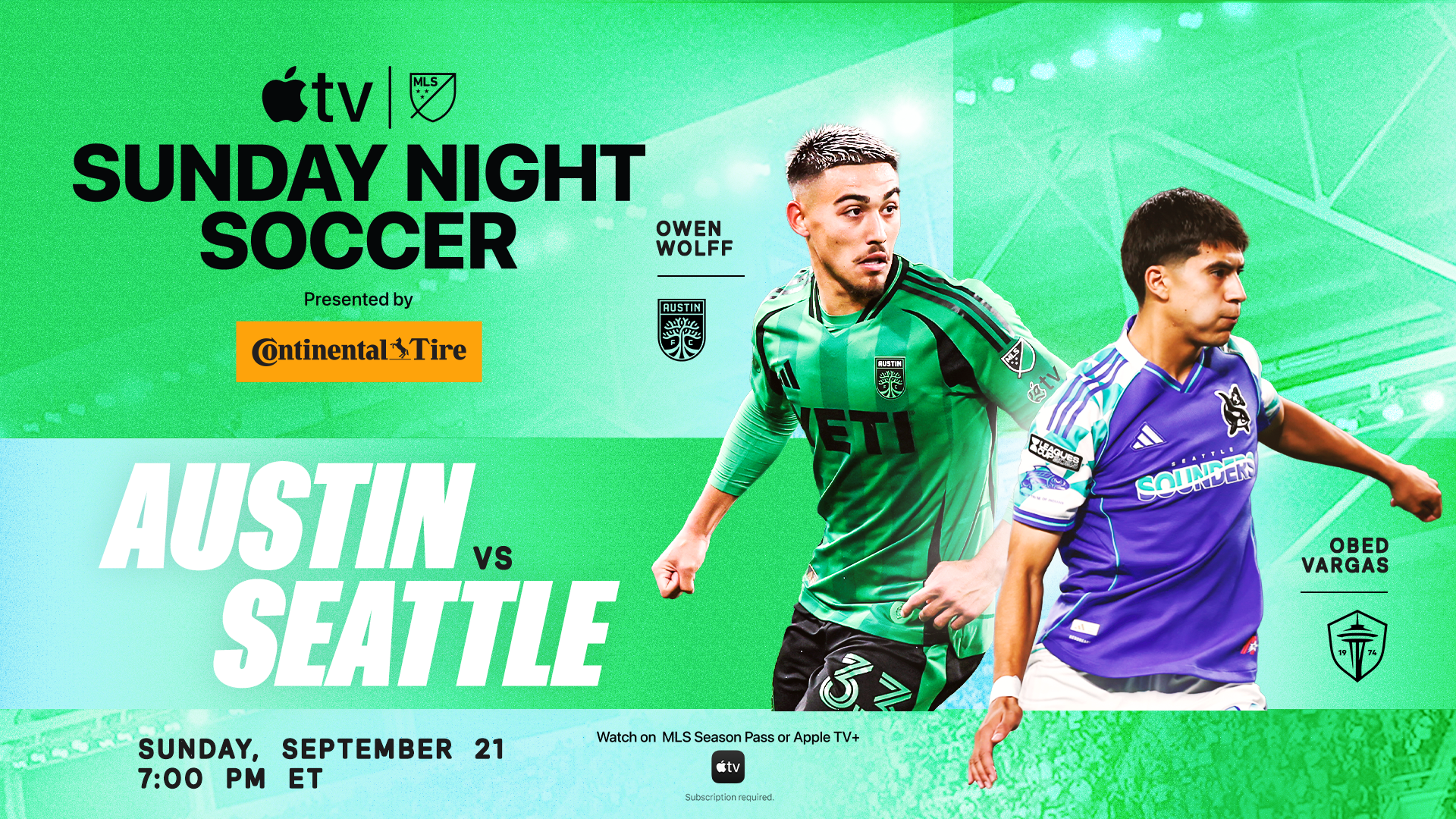 Sunday Night Soccer Austin vs Seattle