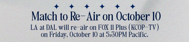 Match to re-air on Oct. 10