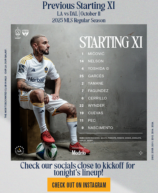 Previous Starting XI