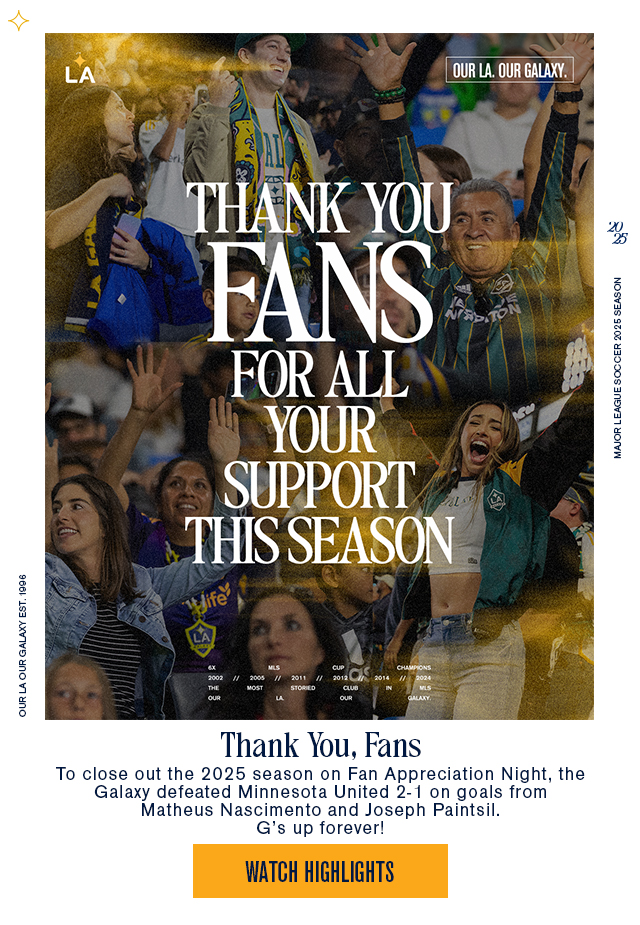 Thank you, fans