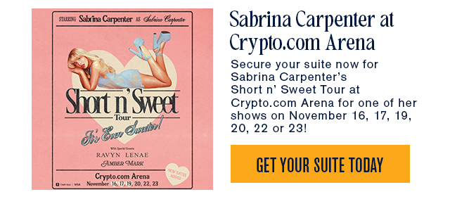 Sabrina Carpenter at Crypto.com Arena 