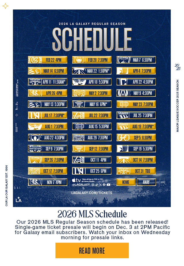 2026 MLS Schedule