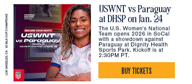 USWMNT vs Paraguay at DHSP on Jan. 24