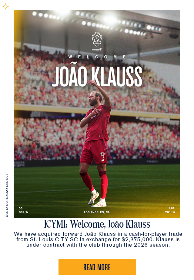 In Case You Missed It: Welcome, João Klauss