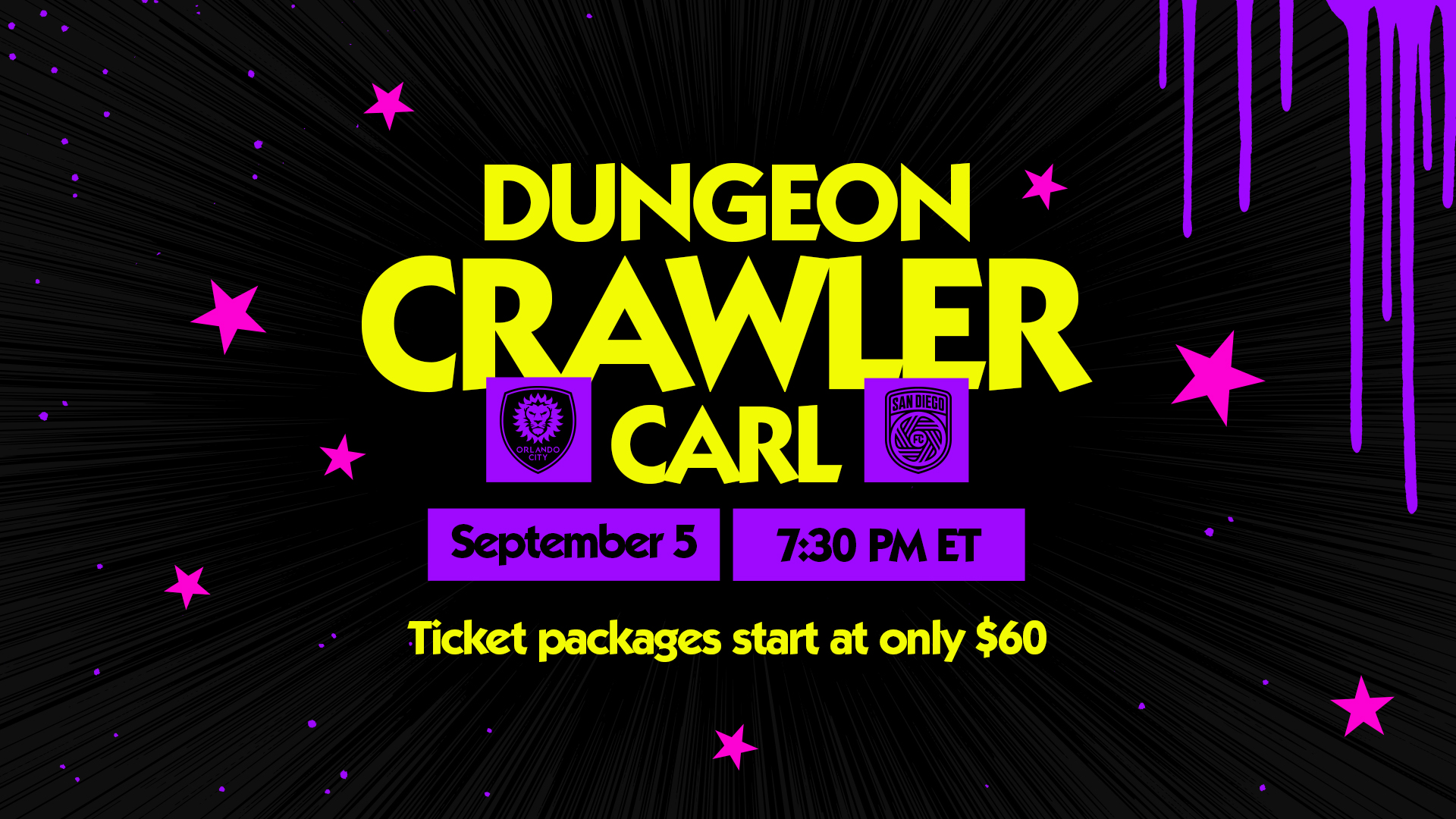 Dungeon Crawler Carl Ticket Package