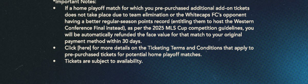 Ticketing Terms and Conditions