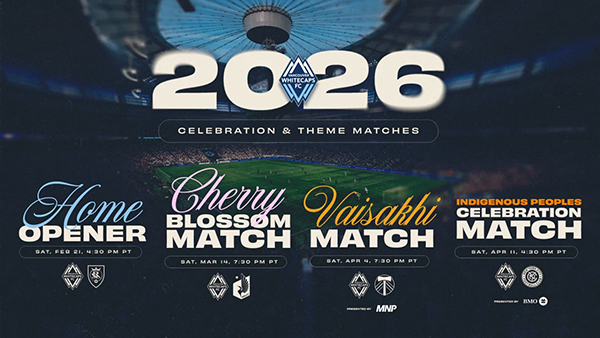 Whitecaps FC confirm celebration and theme matches for the first half of the season