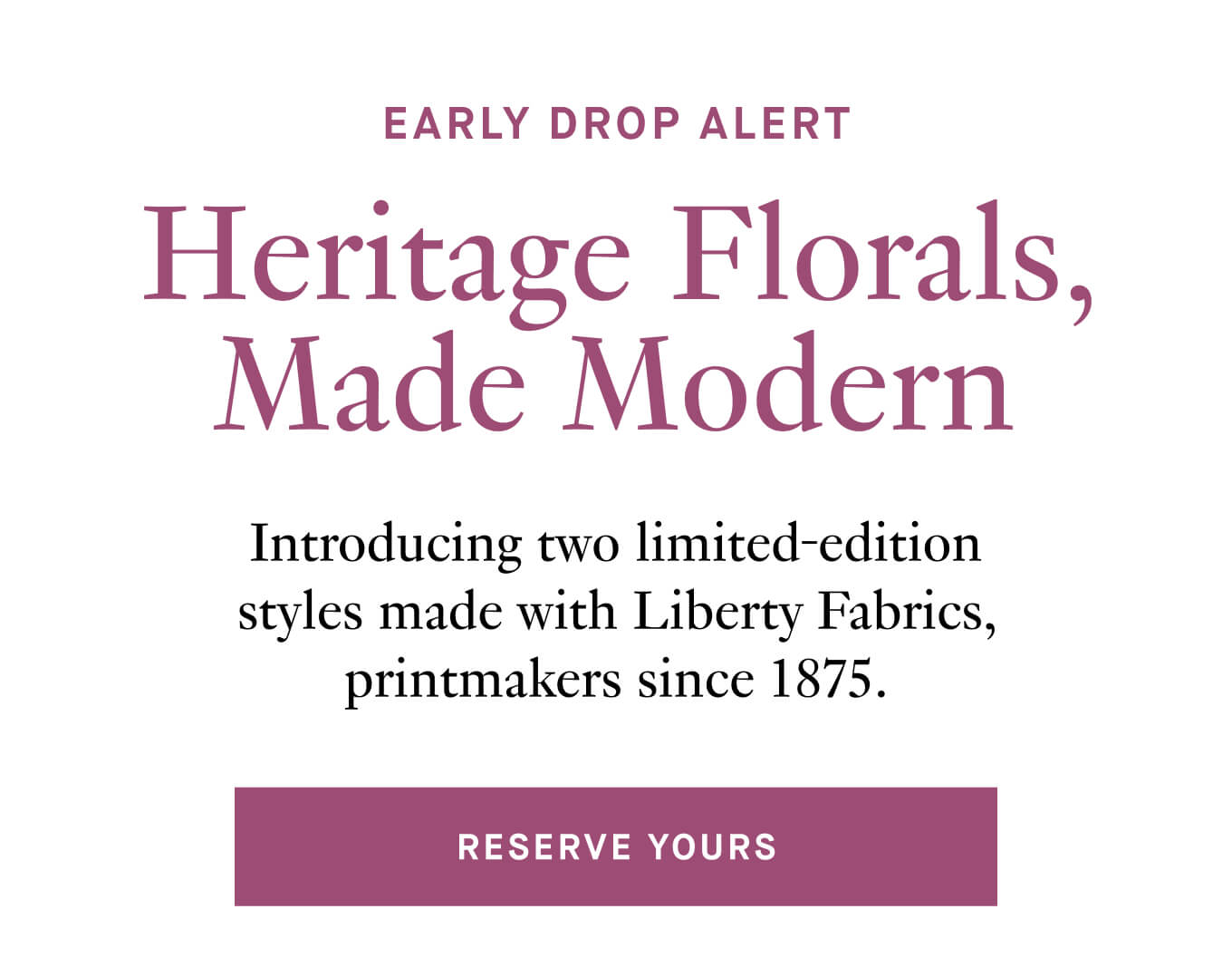 Reserve yours