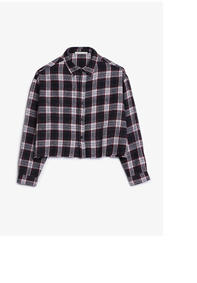 WASHED CROPPED FLANNEL
