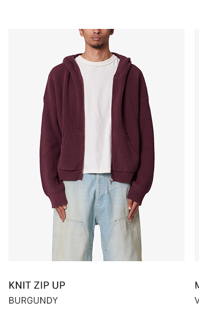 knit zip up