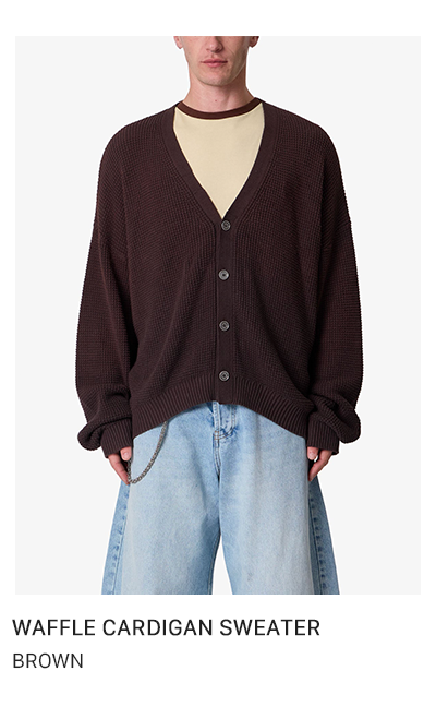 WAFFLE CARDIGAN