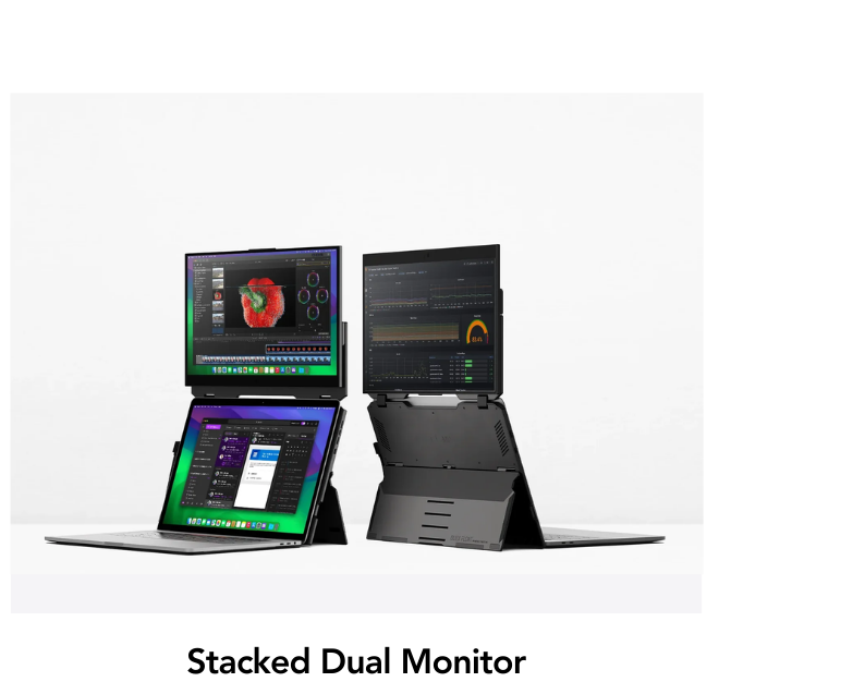 Dual stacked monitor