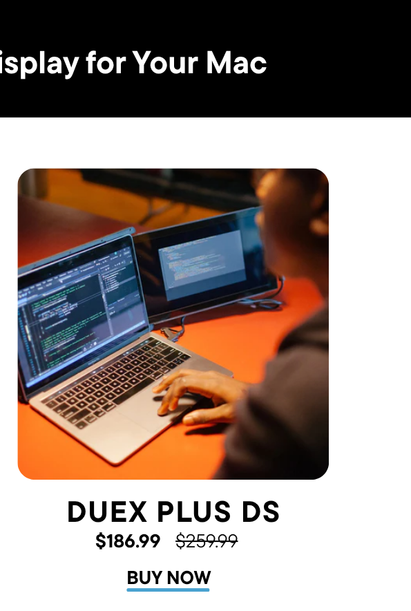 Side by side dual monitor